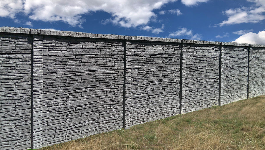 Betonzaun Modell P1 beidseitig